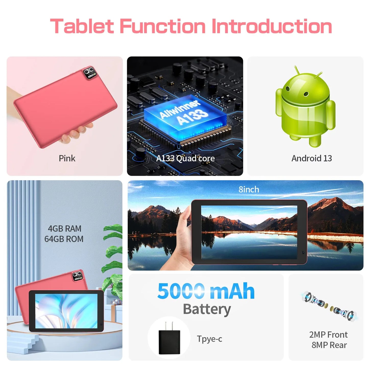 PRITOM Android 13 Tablet