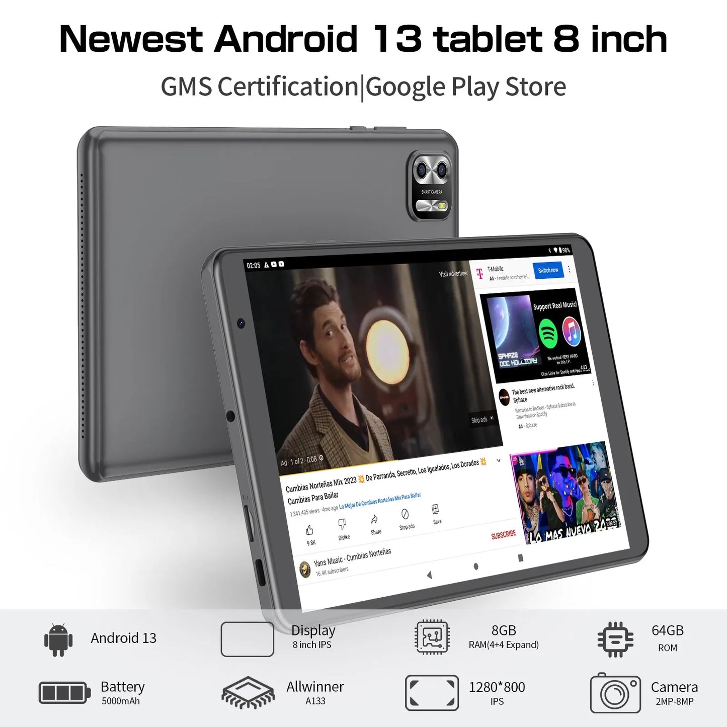 PRITOM Android 13 Tablet