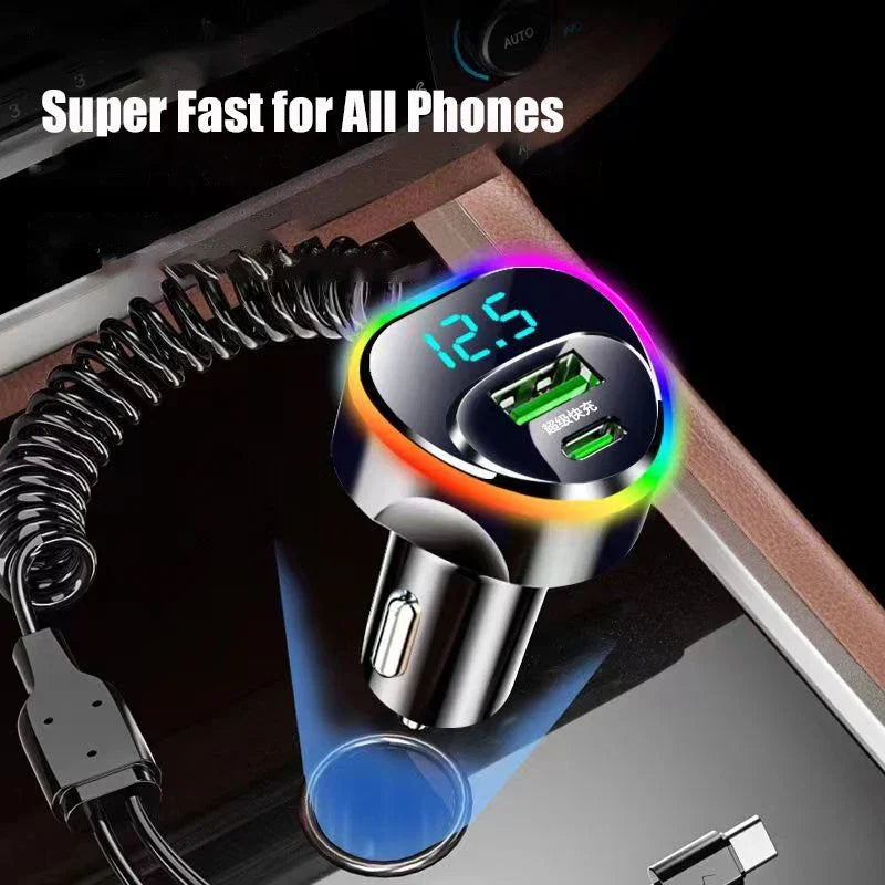 USB C Car Phone Charger Adapter