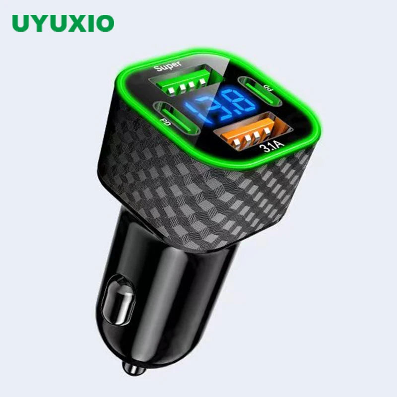 UYUXIO Dual USB C Car Adapter